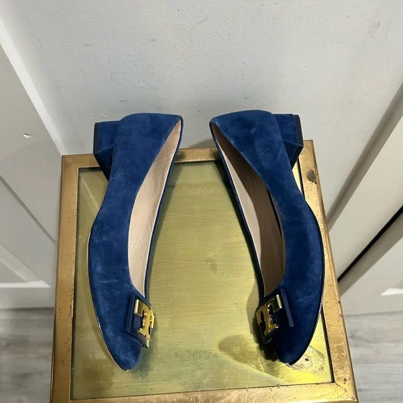 Tory Burch Gigi Suede Pumps 25MM Block Heel - Picture 3 of 7